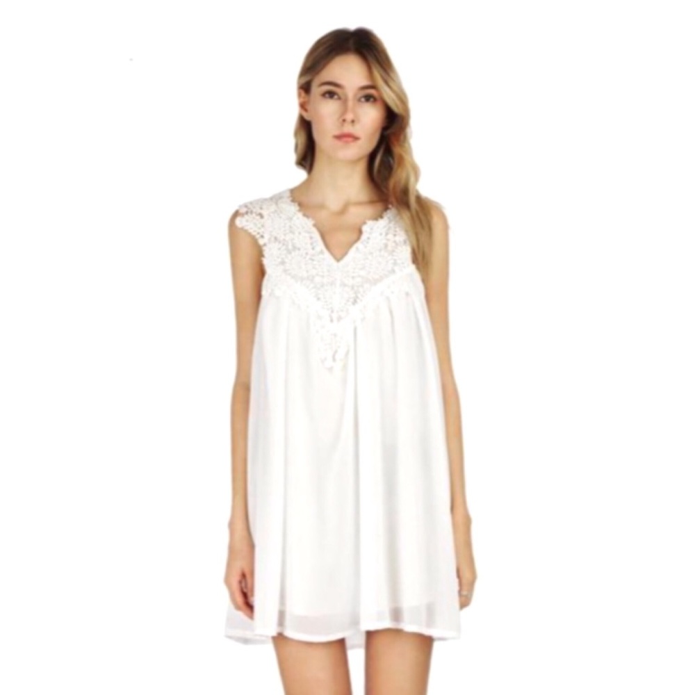 NWOT Lace Boho Beach Dress (L) 👗